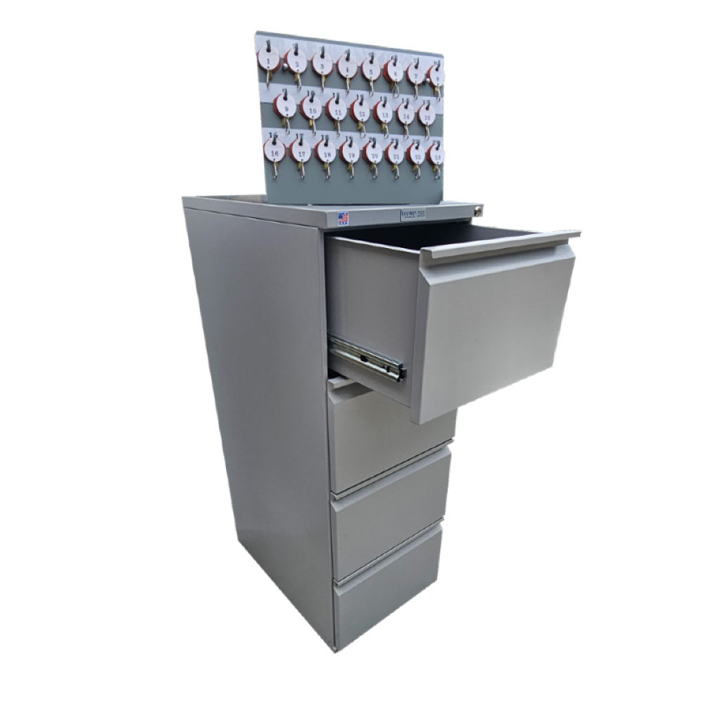 Lund Four Drawer Key Cabinet โ Key Box Solutions