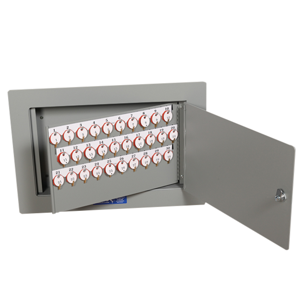 Lund Small Recessed In-Wall Key Cabinet – Key Box Solutions